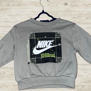 Nike Toddler Gray Graphic Hoodie